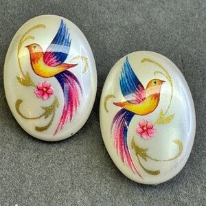 Colorful Bird Ceramic Decor for Pets